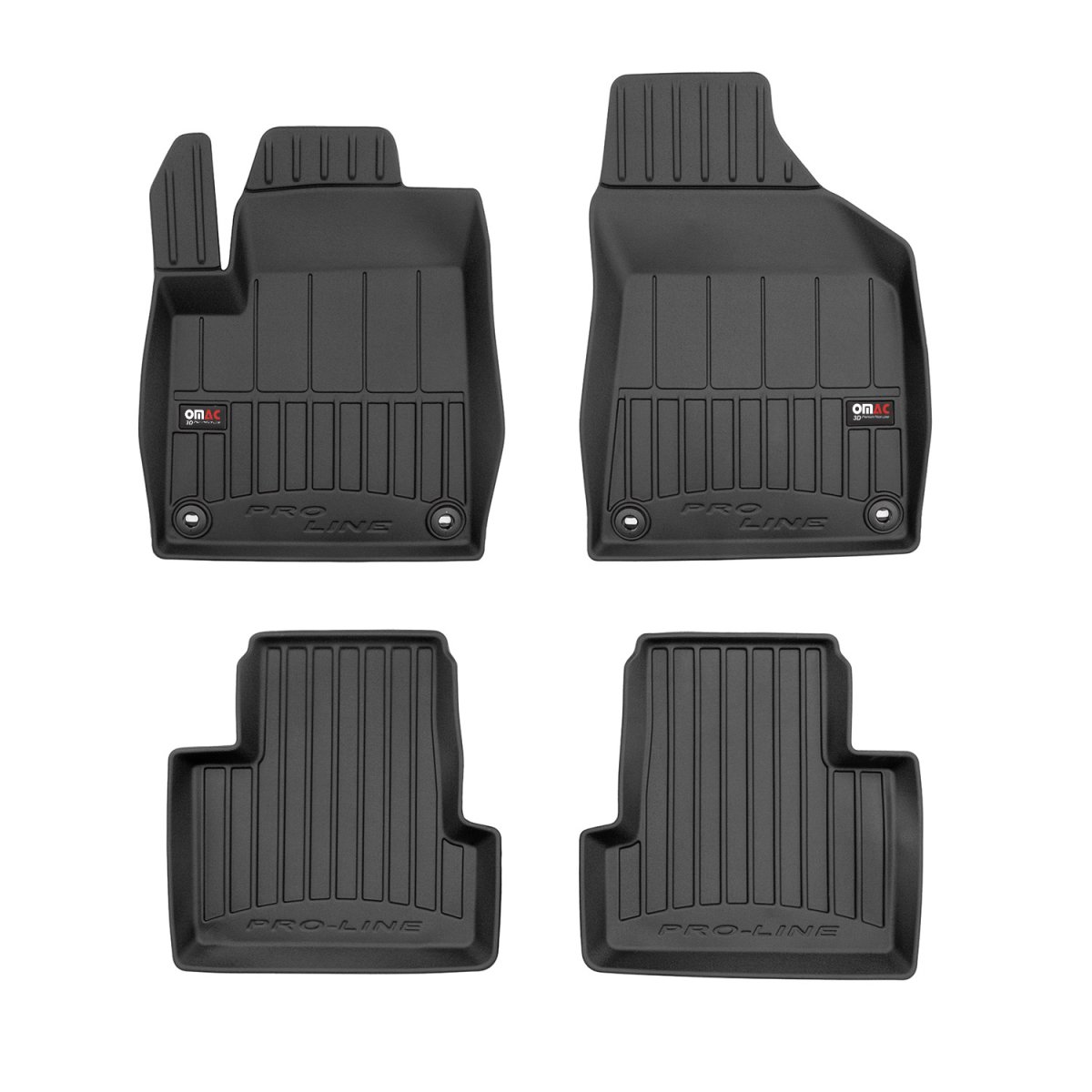 Jeep Cherokee Floor Mat - Omac - Proline Premium TPE - Black - '14-'23